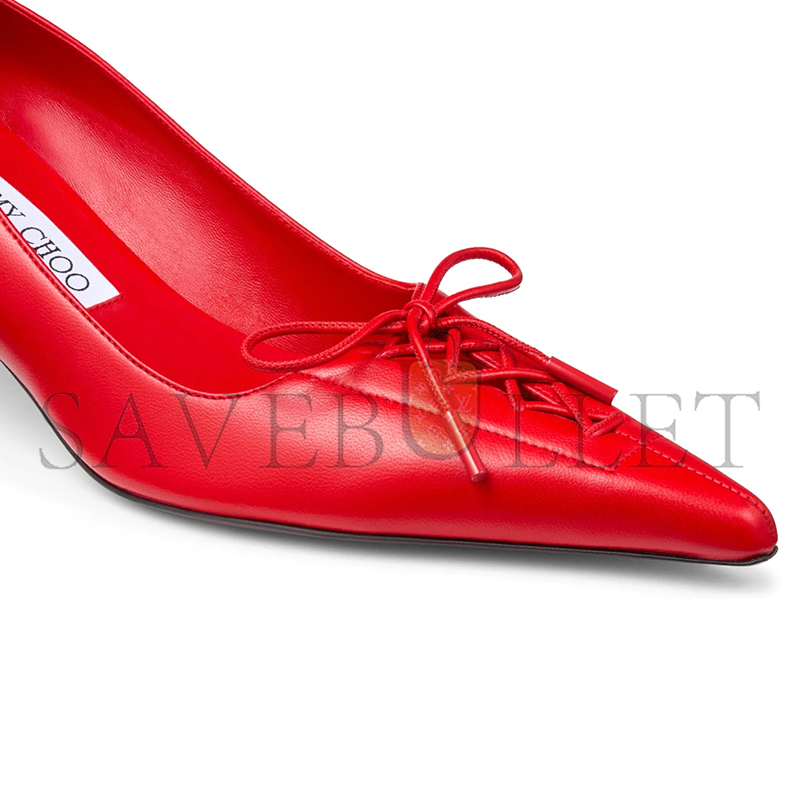 JIMMY CHOO SCARLETT 50 POSTBOX RED NAPPA LEATHER PUMPS SCARLETT50NAP JIMMY CHOO SCARLETT 50 POSTBOX RED NAPPA LEATHER PUMPS SCARLETT50NAP